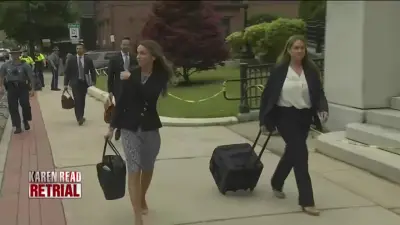 Karen Read arrives at Dedham courtroom as murder retrial enters fifth week of testimony