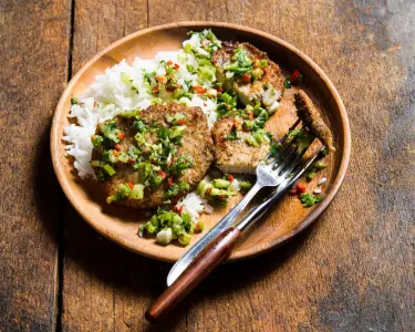 Give salt-and-pepper pork chops a crunchy coating without the deep frying