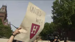Hundreds at Harvard protesting Trump’s funding cuts, policy demands
